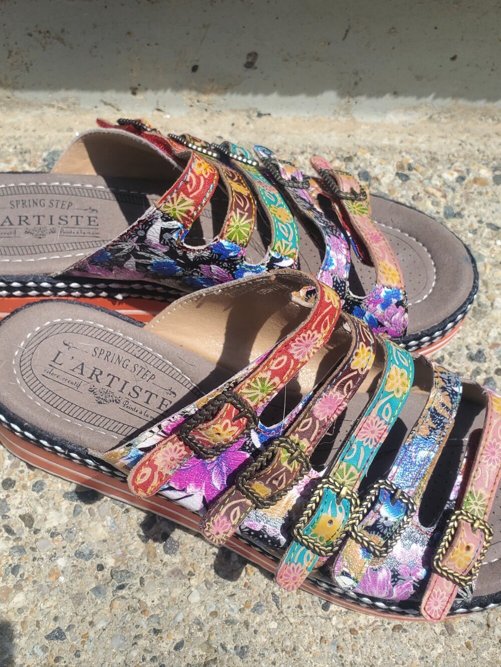 L'ATISTE Multicolor Floral Strappy Sandal - Women's - Picture 5 of 5